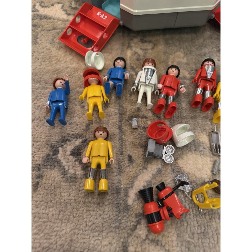 1980 Playmobil Playmospace Spaceship Station Lot Figures Robot Accessories Rare. - Picture 8 of 11
